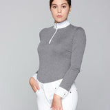 Heather Grey Paulo Alto Zip Long Sleeve