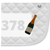 Champagne Number Pin